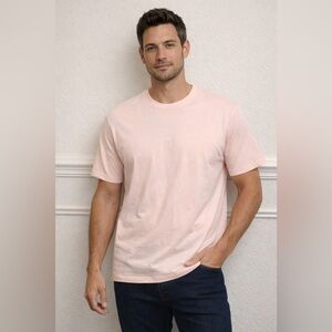 Open Edit Classic Men's Light Pink/Coral Tee NWT M